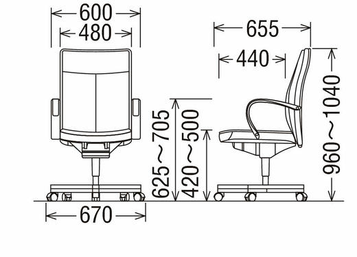 karimoku XT5640DK chair 办公椅桌椅 商品图1