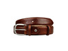 英国原产高品质手工制作好运皮带-红棕色全粒面小牛皮ARL08 商品缩略图1
