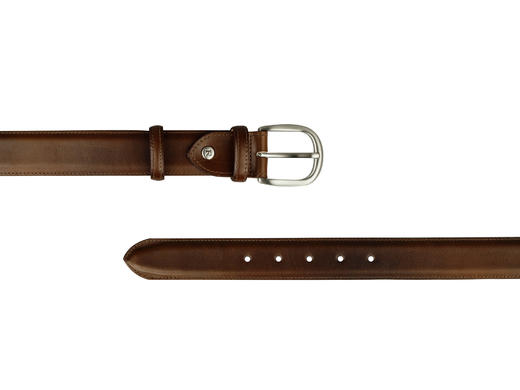 英国原产高品质手工制作好运皮带-棕色小牛皮ARL10 商品图0