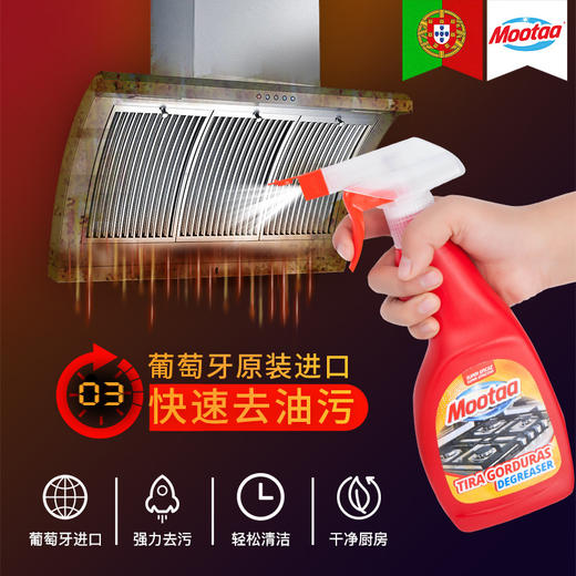 欧洲原装抽油烟机清洗剂 厨房去油污清洁剂重油污净除垢除油剂 商品图0