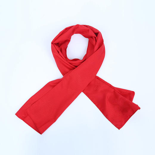 SAINTJOY/上久楷 真丝长巾 真丝长巾 万寿图·红色 CJ16539 商品图1