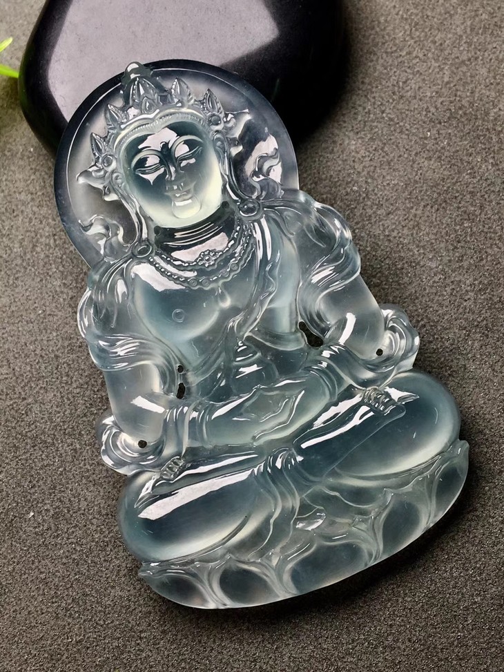 210811翡翠冰种度母挂件
