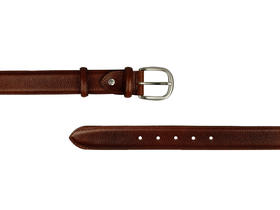英国原产高品质手工制作好运皮带-红棕色全粒面小牛皮ARL08