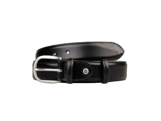 英国原产高品质手工制作好运皮带-黑色小牛皮ARL05 商品图2