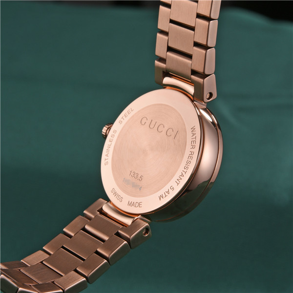 古驰gucciinterlocking系列双g珍珠贝母表盘玫瑰金女士腕表石英手表ya