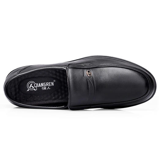 强人头层牛皮轻便舒适柔软透气男士日常休闲单皮鞋 商品图8