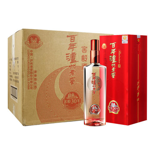 【推荐】泸州老窖 窖龄30年 52度 500ml*6 浓香型白酒（新老包装随机发货） 商品图0