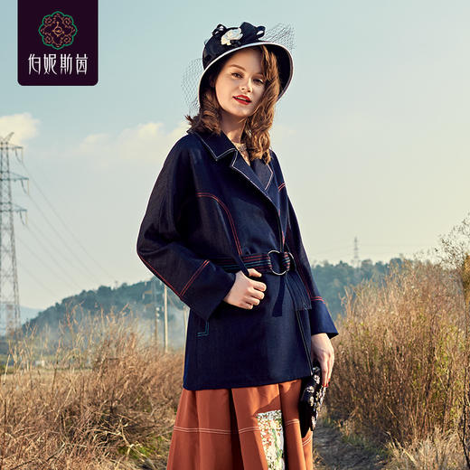 = 1D6521-- 风衣--荷兰的花床--《燃烧的灵魂——梵高》 商品图2