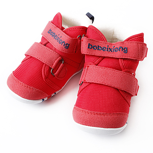 波贝熊20码宝宝棉鞋婴儿机能鞋加绒防滑学步鞋C46