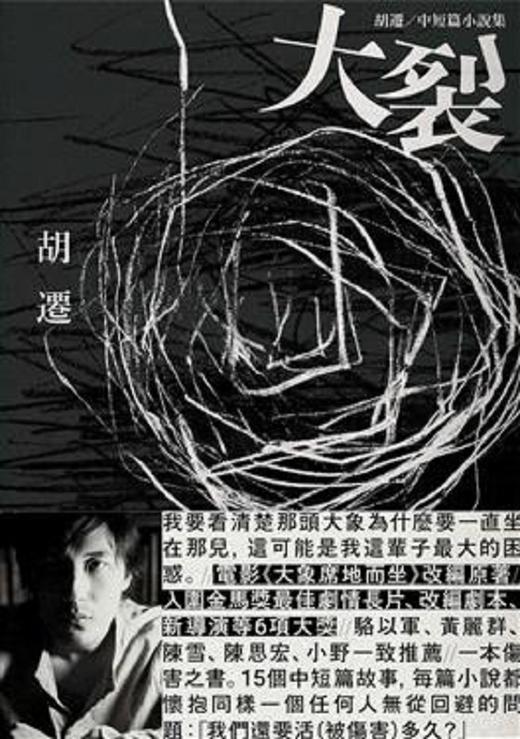 预售 【中商原版】大裂：胡迁中短篇小说集【电影《大象席地而坐》改编原著】港台原版 胡迁 时报 文学小说 华文创作 小说 商品图1