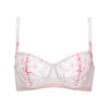 奶糖派大罩杯红白玫瑰金线刺绣半杯阳台杯单层文胸超薄大胸内衣 商品缩略图4