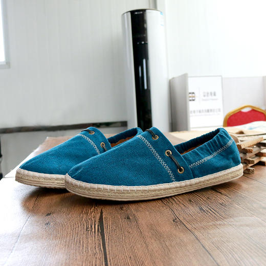 【买麻鞋，雅路人】防脚臭，春季新款雅路人手工千层底布鞋亚麻底男鞋四季鞋棉麻休闲布鞋YQ-08 商品图4