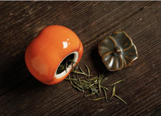 「柿柿如意」陶瓷功夫茶叶罐礼盒包装 商品图2