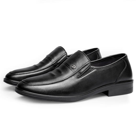 强人舒适便捷头层牛皮套脚款男士日常休闲鞋 商品图7