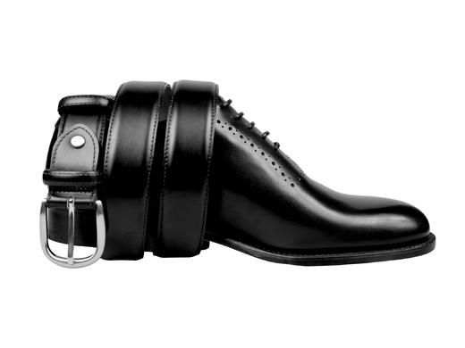 英国原产高品质手工制作好运皮带-酒红色雕花小牛皮ARL03 商品图6