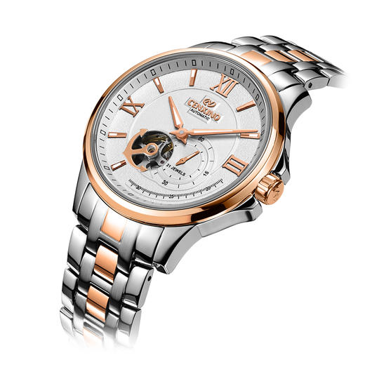 卡斯诺cenxino表时尚男表全自动机械男士手表钢带防水男士腕表g8033