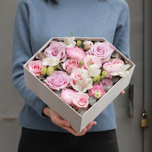 【520】粉色钻石花盒 商品图2