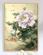 新中式花开富贵牡丹竖版装饰挂画B130 商品图5