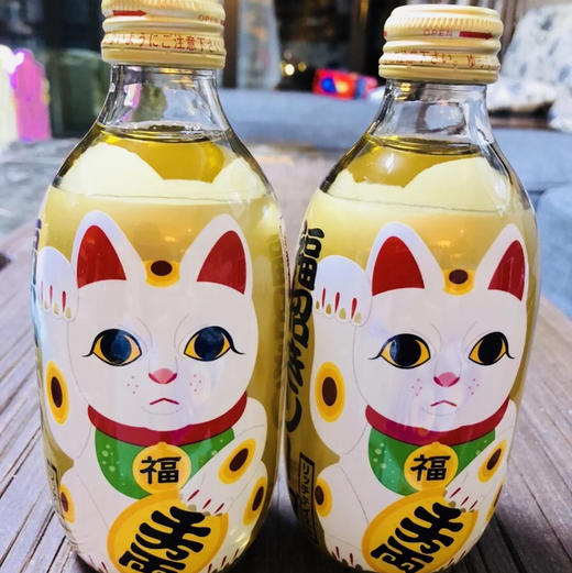 日本招财猫苏打水木村饮料kimura开运祈福苏打水招财猫开光气泡水300