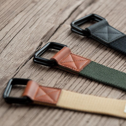 工装优选 美式复古双环扣皮带vintage帆布编织战术腰带阿美咔叽男 商品图3