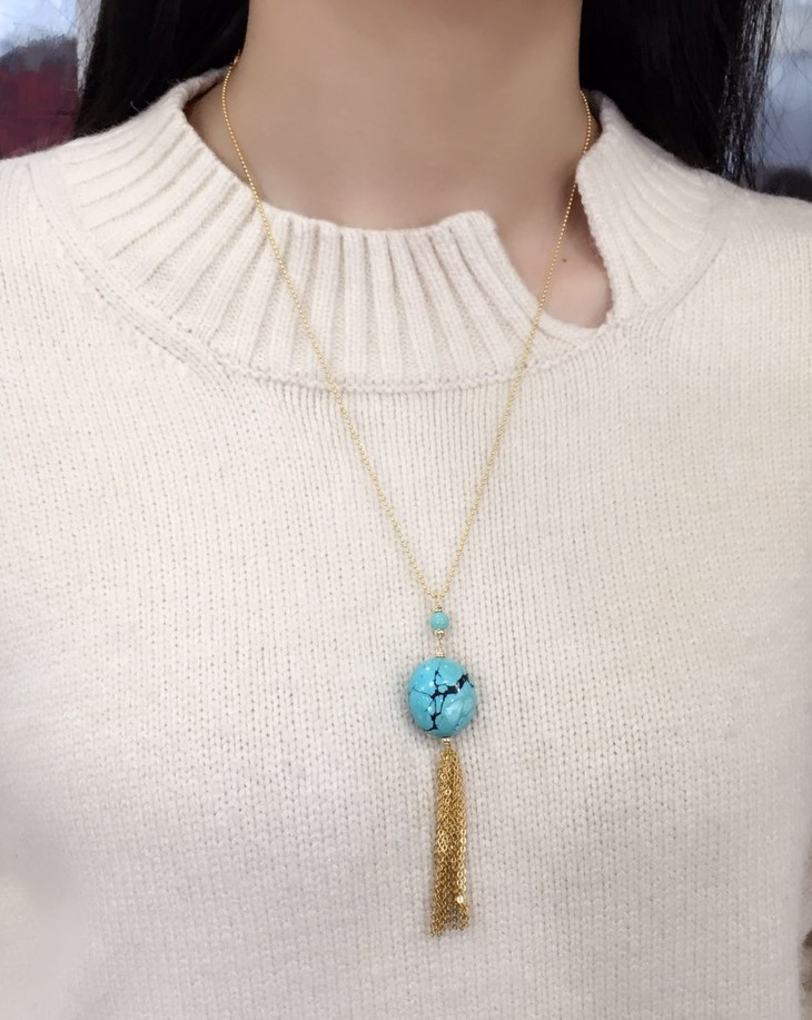 d903576绿松石时尚吊坠