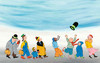 会飞的帽子 （国际安徒生插画大奖得主、 德国国宝级插画家苏珊娜•贝尔纳作品 一本温暖、宁静、美好的无字绘本） 商品缩略图1