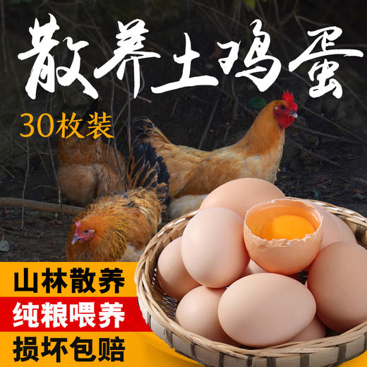【礼品卡兑换】0饲料0抗激素抗生素的土鸡蛋，敢给孩子吃的放心蛋 商品图1