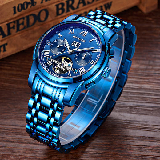 男表 全自动镂空机械表 商务防水夜光多功能男士手表7062l