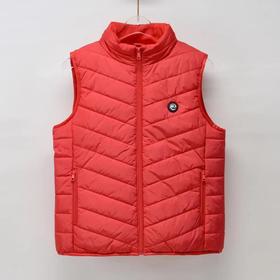 高领马甲（棉）女式红色 元然石墨烯能量发热服 货品编码99980