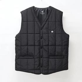 V领马甲（棉）男式黑色 元然石墨烯能量发热服 货品编码99995