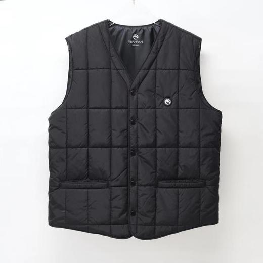 V领马甲（棉）男式黑色 元然石墨烯能量发热服 货品编码99995 商品图0