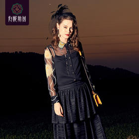 【伯妮斯茵】1FH6551--黑色衬衣--星夜--《燃烧的灵魂——梵高》