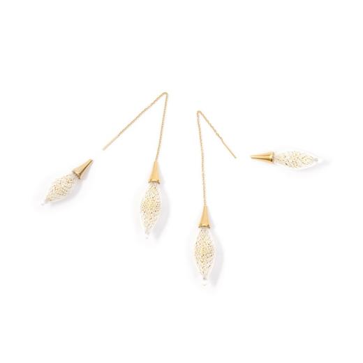 北京仓｜Vlum-Epineuse-Double Blanc Givre 莹白 耳线［法国设计师］ 商品图2