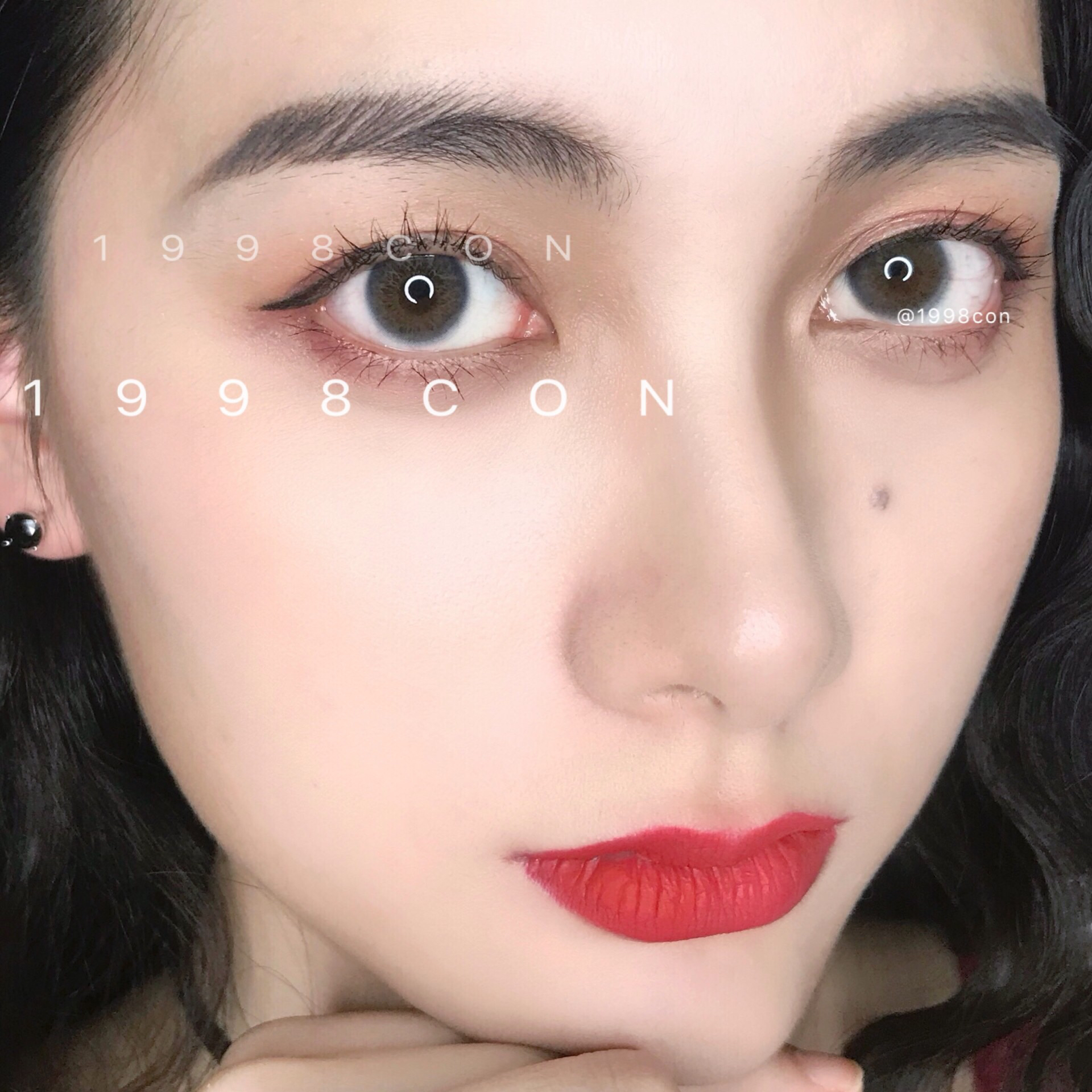 仿真瞳蓝棕年抛型