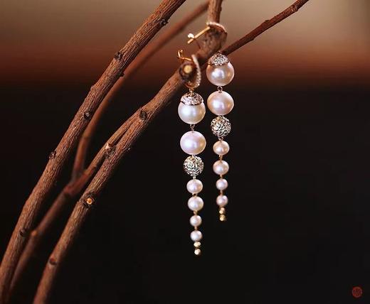 临睡前的灵感|“梦得”akoya珍珠长耳环 商品图3