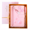 手账本创意韩国可爱彩页空白套装活页樱花插画手帐工具学生本子（送亮晶晶闪光笔*8只）） 商品缩略图4