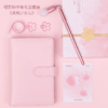手账本创意韩国可爱彩页空白套装活页樱花插画手帐工具学生本子（送亮晶晶闪光笔*8只）） 商品缩略图1