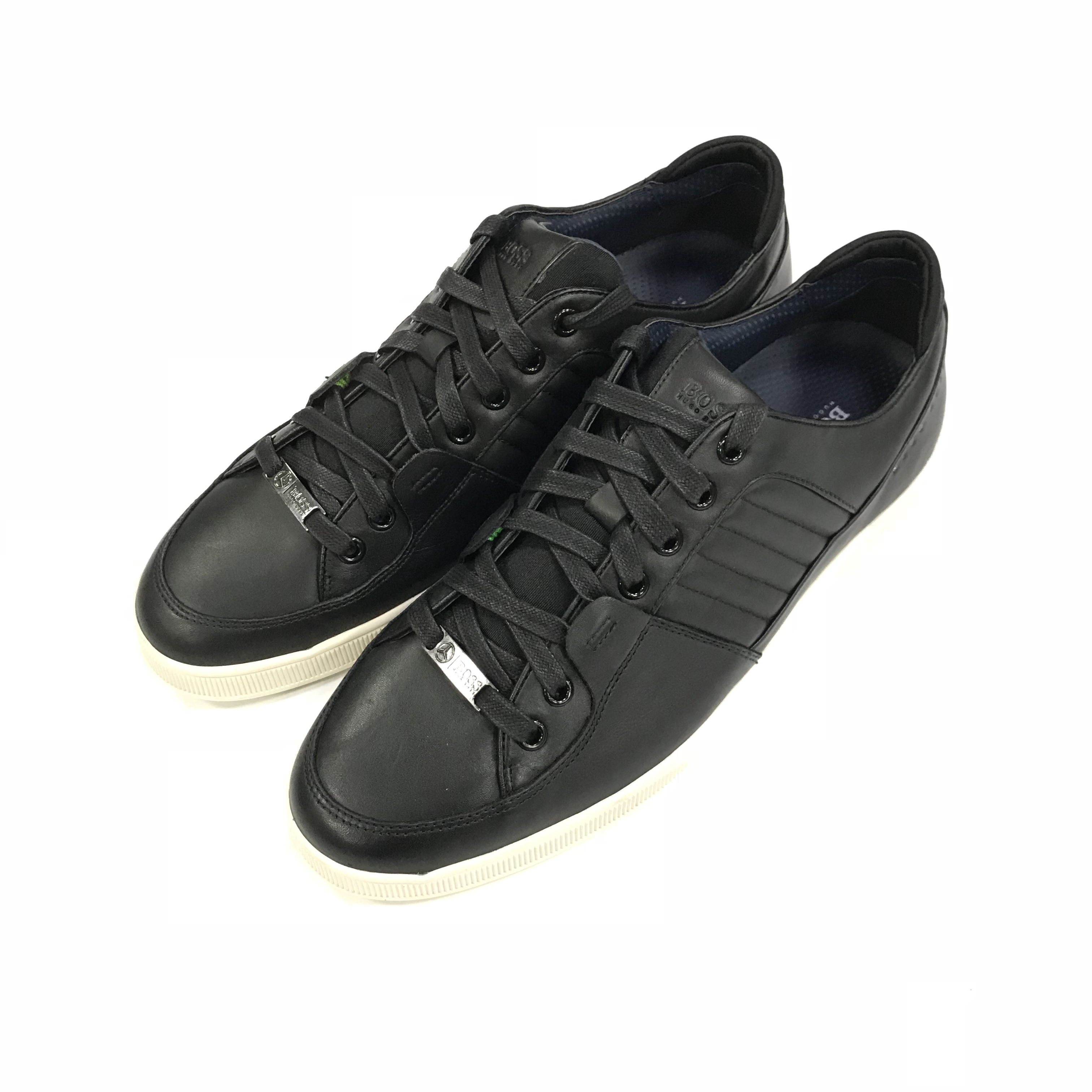 tp自营boss男鞋春夏季奔驰定制款板鞋牛皮低帮系带休闲运动男鞋编码s