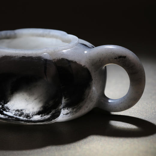 和田玉（青花）玉壶--海棠壶（宋鸣放6610）300.547G 商品图8