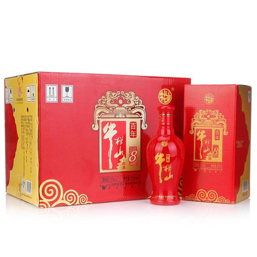 【推荐】牛栏山 红百年 8  38度 500ml*6 整箱 商品图0