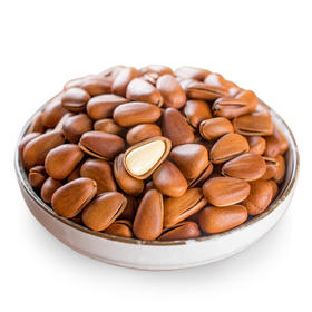 严选开心松子500G 东北松子 大颗粒原味开口手剥红松子坚果野生