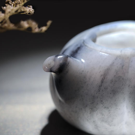 和田玉（青花）玉壶--海棠壶（宋鸣放6610）300.547G 商品图7