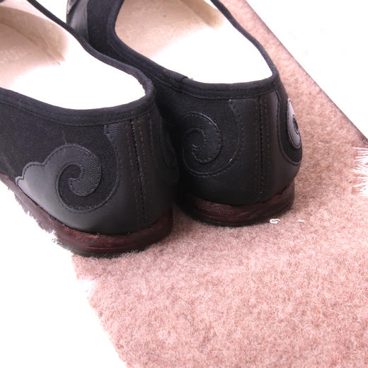 内联升男鞋手工单鞋镶芯皮底礼盒皮便鞋云头洒鞋7312A 商品图3