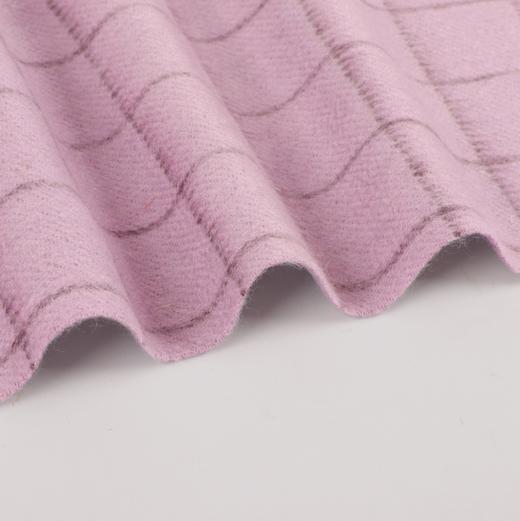 CESARE BRUNI品牌，优雅羊绒羊毛双面双色水波纹流苏围巾  C0699 商品图6