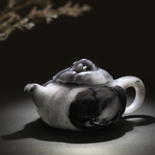 和田玉（青花）玉壶--海棠壶（宋鸣放6610）300.547G 商品图5