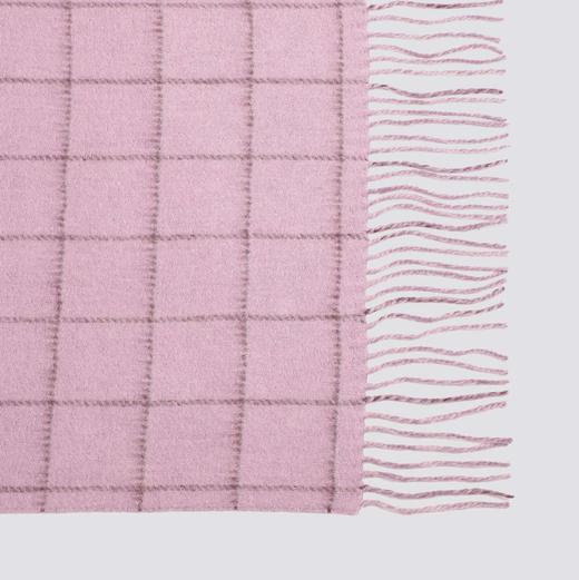 CESARE BRUNI品牌，优雅羊绒羊毛双面双色水波纹流苏围巾  C0699 商品图7