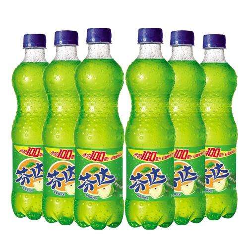 500ml*12瓶可口可乐 芬达 苹果味