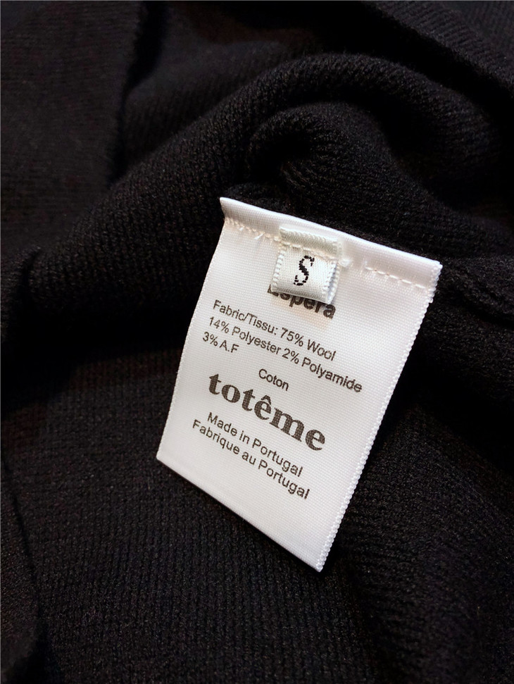 清仓瑞典小众toteme基础款高领修身羊毛针织衫四色