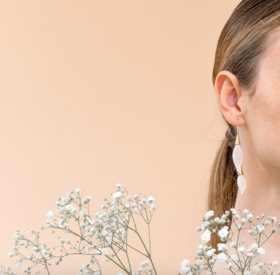 北京仓｜Vlum-Epineuse double-冰雪白 耳线［法国设计师］