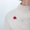 北京仓｜Vlum-Déliée-石榴红 胸针［法国设计师］ 商品缩略图0